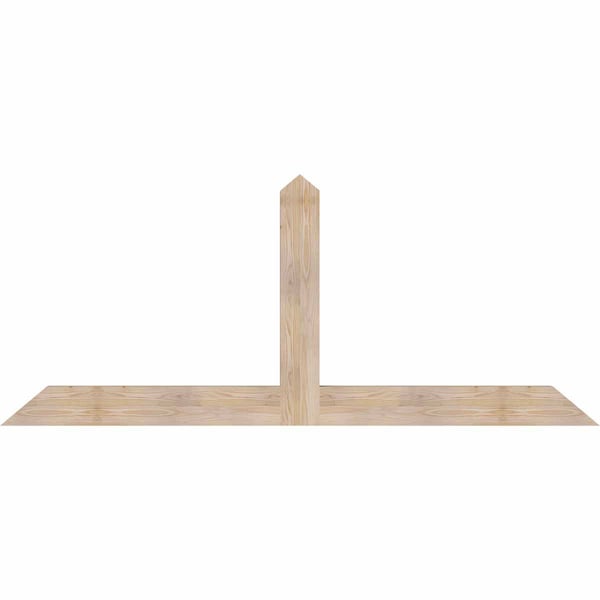 Ekena Millwork Portland Smooth Timber Gable Bracket, Douglas Fir, 84"W x 35"H x 3 1/2"D x 5 1/2"F, 10/12 Pitch GBW084X35X0406POR00SDF - main